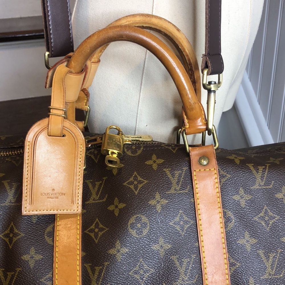 LOUIS VUITTON LV50 Keepall Monogram Canvas Tote Travel Duffle Bag LV 50 SP0992 - Picture 3 of 17
